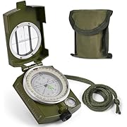 Compass, Hiking Compass for Survival with Lensatic – Waterproof Durable and Pocket-Sized