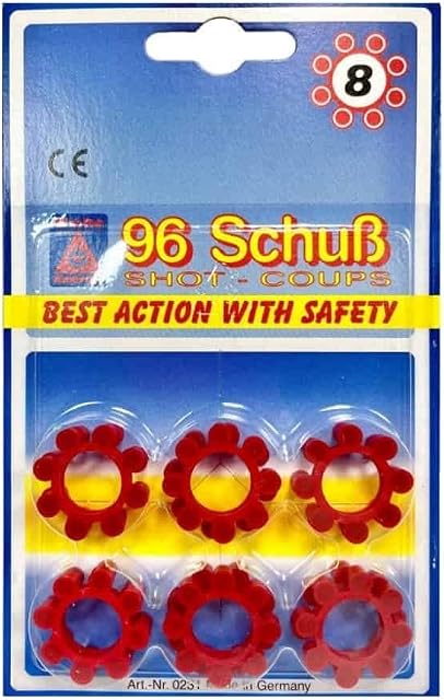 YSAMAX 1x 96 Shot 8 Shot Ring Caps for Gun for Kids for Boys Children