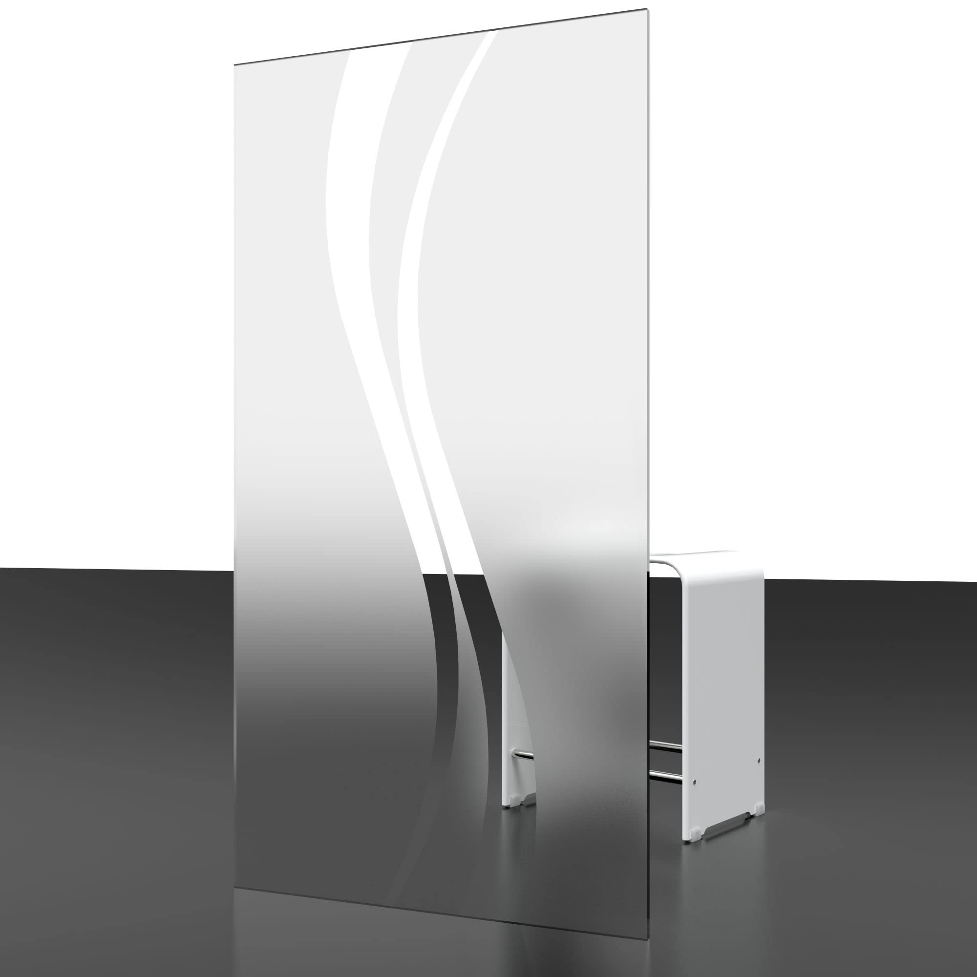 Schulte porte douche pivotante niche 90x192 argenté autolevant réversible | verre trempé anti-calcaire réglage 87.8-90.4 largeur d'accès 79.5 cm