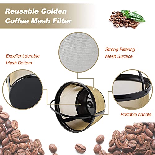 Reusable Coffee Filters Basket, 2 Pack For 8-12 Cup Mr-Coffee, Black And Dec.ker Coffee Makers And Brewers By Fetechmate -Save On Filter Papers #TOP2