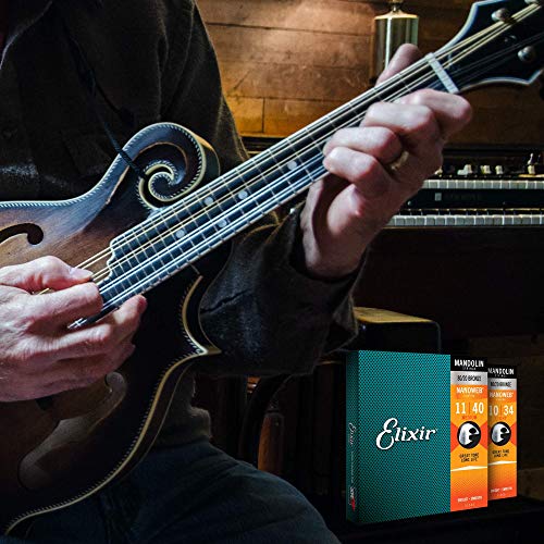 Cordes Elixir® pour mandoline avec revêtement NANOWEB®, Light (.010-.034) - Les Beatles, Paul McCartney, John Lennon, RIngo Starr, George Harrison Cordes Elixir® pour mandoline avec revêtement NANOWEB®, Light (.010-.034) – Image 5
