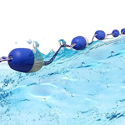 TUOYIBO Swimming Pool Safety Divider Rope & Float Kits, Blue White Pool Lane Buoy Lines for Inground Pools/Commercial Competition/Public, 10ft/16ft/20ft/26ft/30ft/40ft Long (Color : Blue, Size : 2