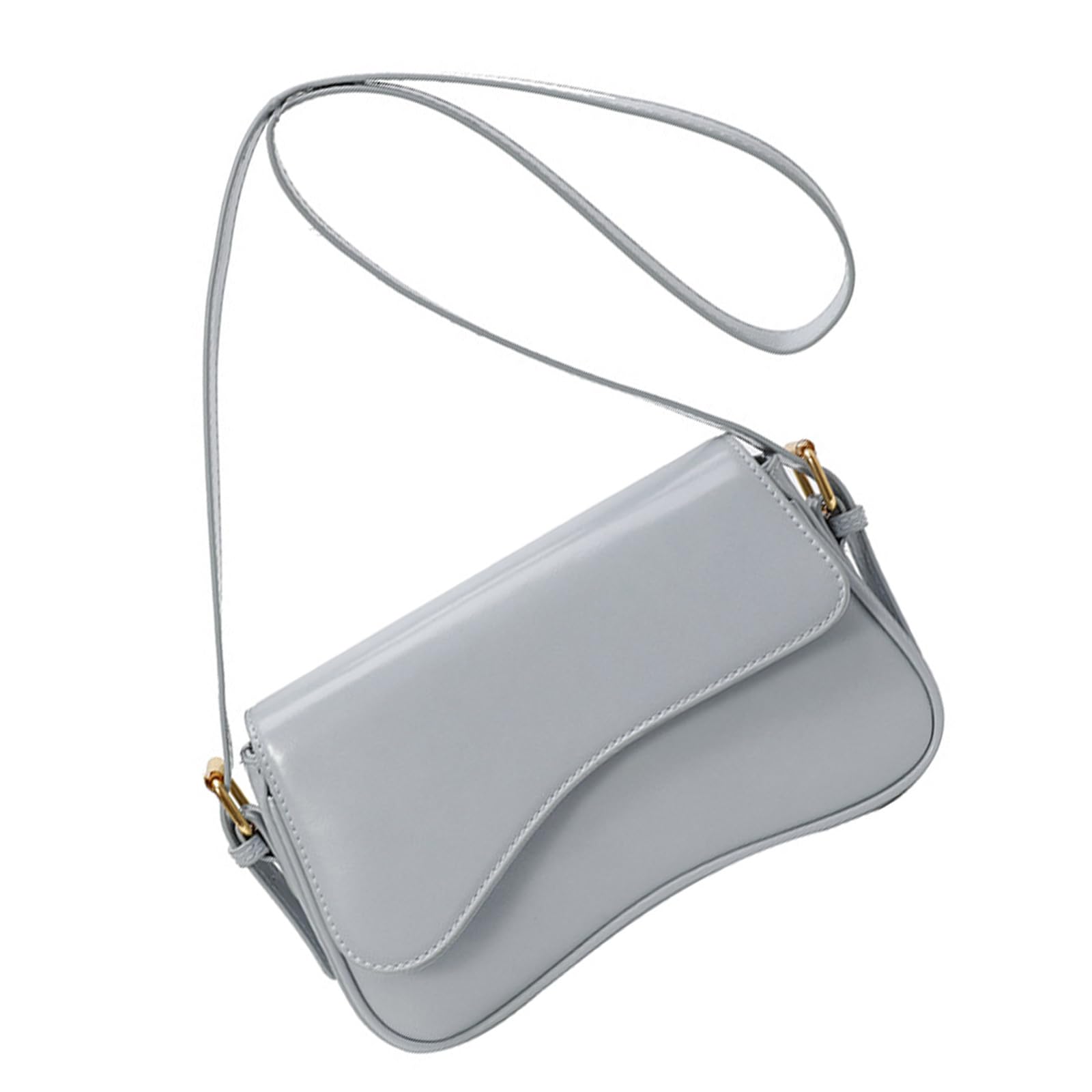 Xjdzineq Messengers Bag for Women Retro Handbag PU Leather Crossbody Purse Simple Commuting Trendy Shoulder Pu Leather Crossbody for Women