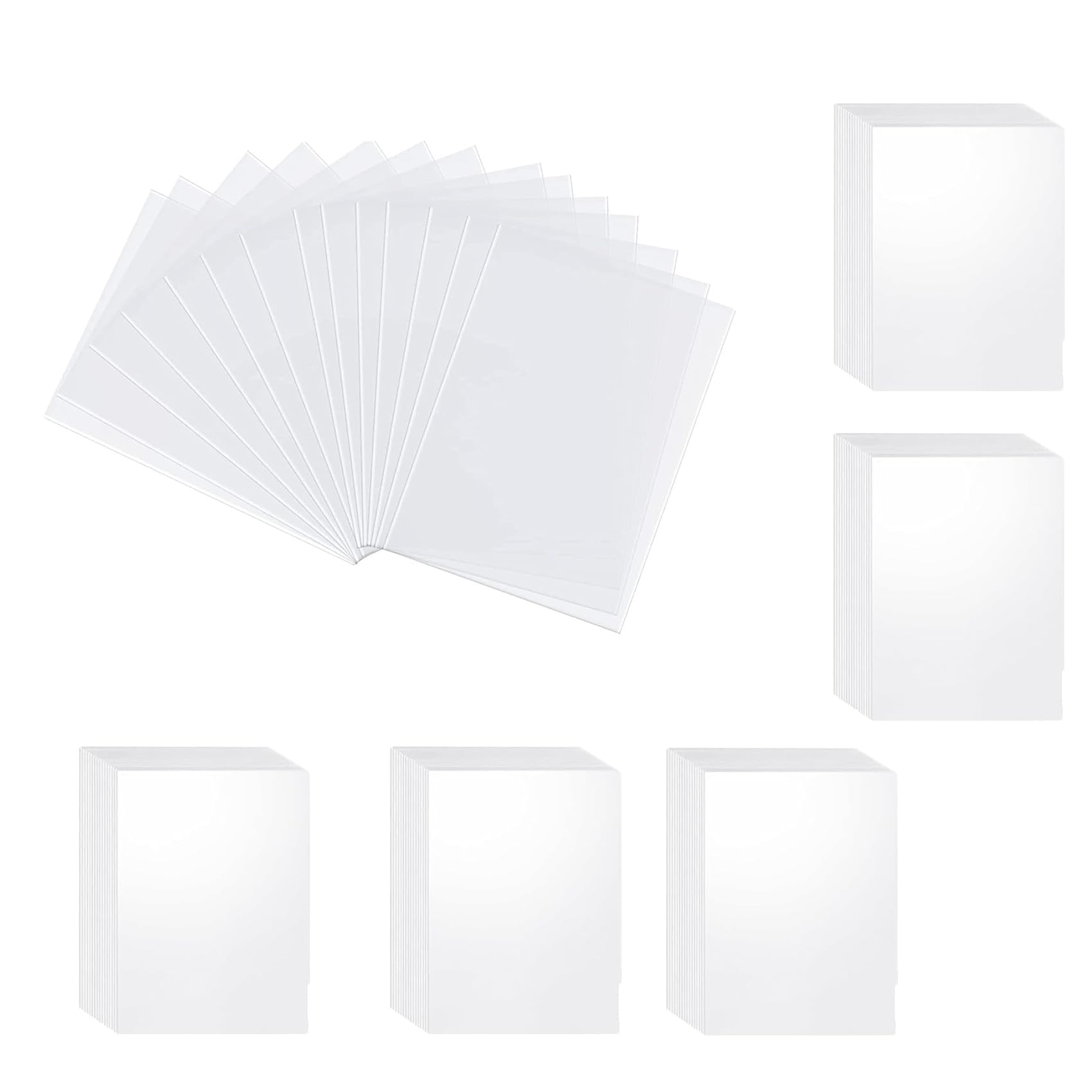 Neoreser Penny Sleeves, 500 Pcs Trading Card Sleeves, Ultra-Clear Card Protector for Game Cards Trading Card - 2.5" X 3.5"