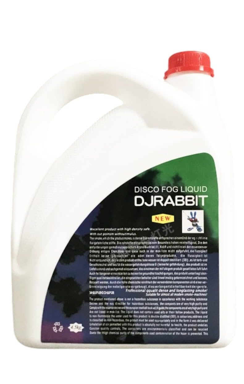 Smoke Disco Fog Liquid/Oil/FluidDJRABBIT BestQuality For Dj Stage Fogger Machines 4.5 Liters