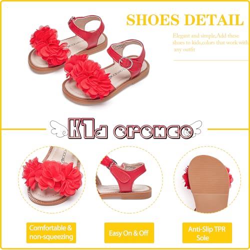Image of Kiderence Toddler Girls Sandals Little Girls Kids Summer Shoes Toddler Sandals