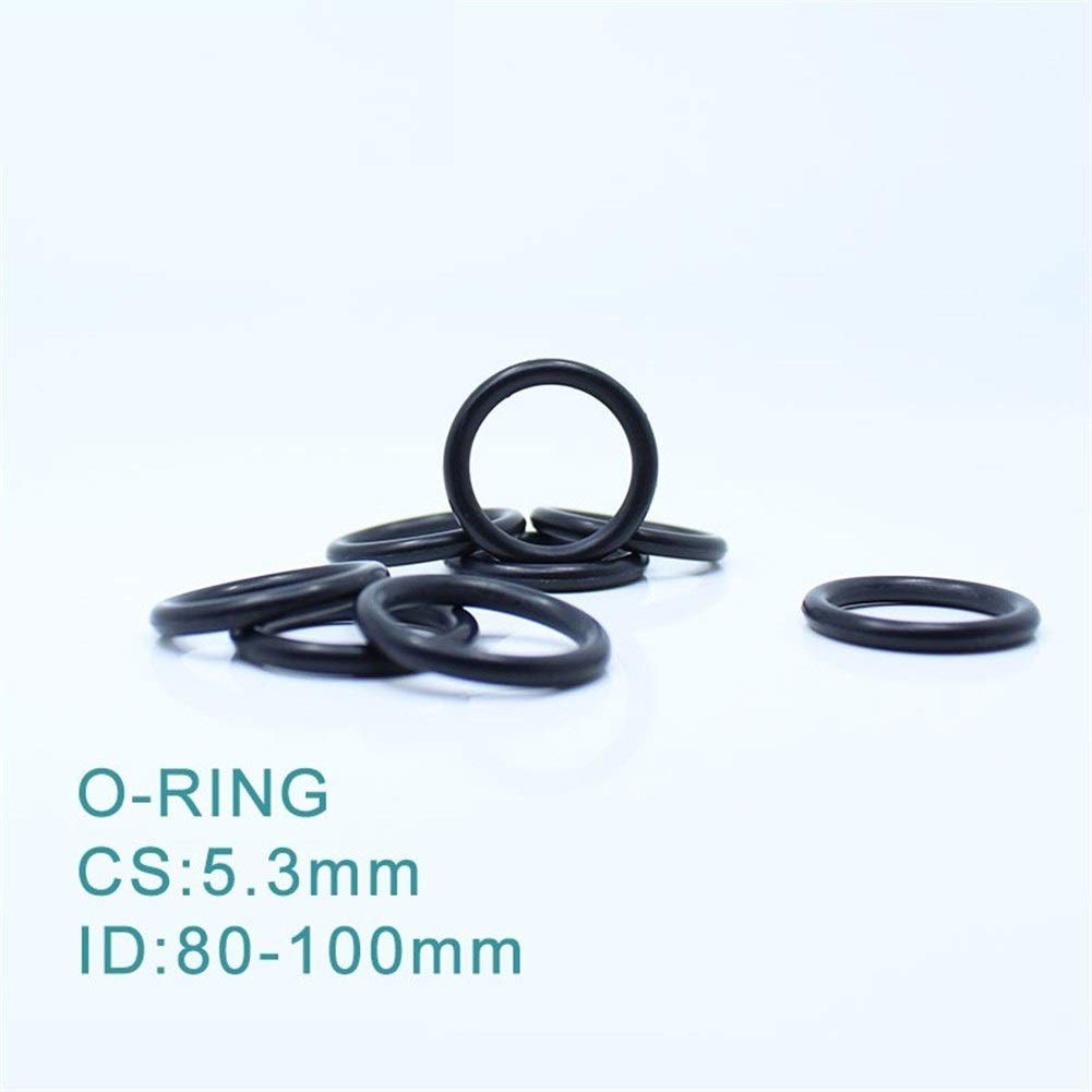 YFCDZVBH CS5.3mm EPDM Ring O ID 80/82,5/85 / 87,5/90 / 92,5 / 95x5.3 mm Joint torique Joint d'étanchéité en Caoutchouc échappement Mont Insulator Grommet 10PCS ORING (Size : ID97.5x5.3mm)