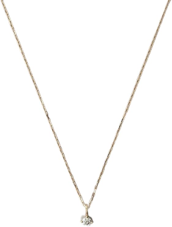 Amazon | [エテ] レイヤー K10YG ダイヤモンド ネックレス