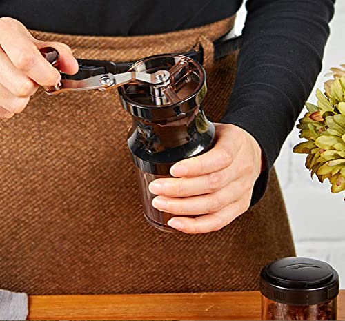 SXLCKJ Manuelle Kaffeemühle Tragbare Mini-Handmühle Keramik-Mahlkern Edelstahlgriff für T (Crusher) – Bild 3