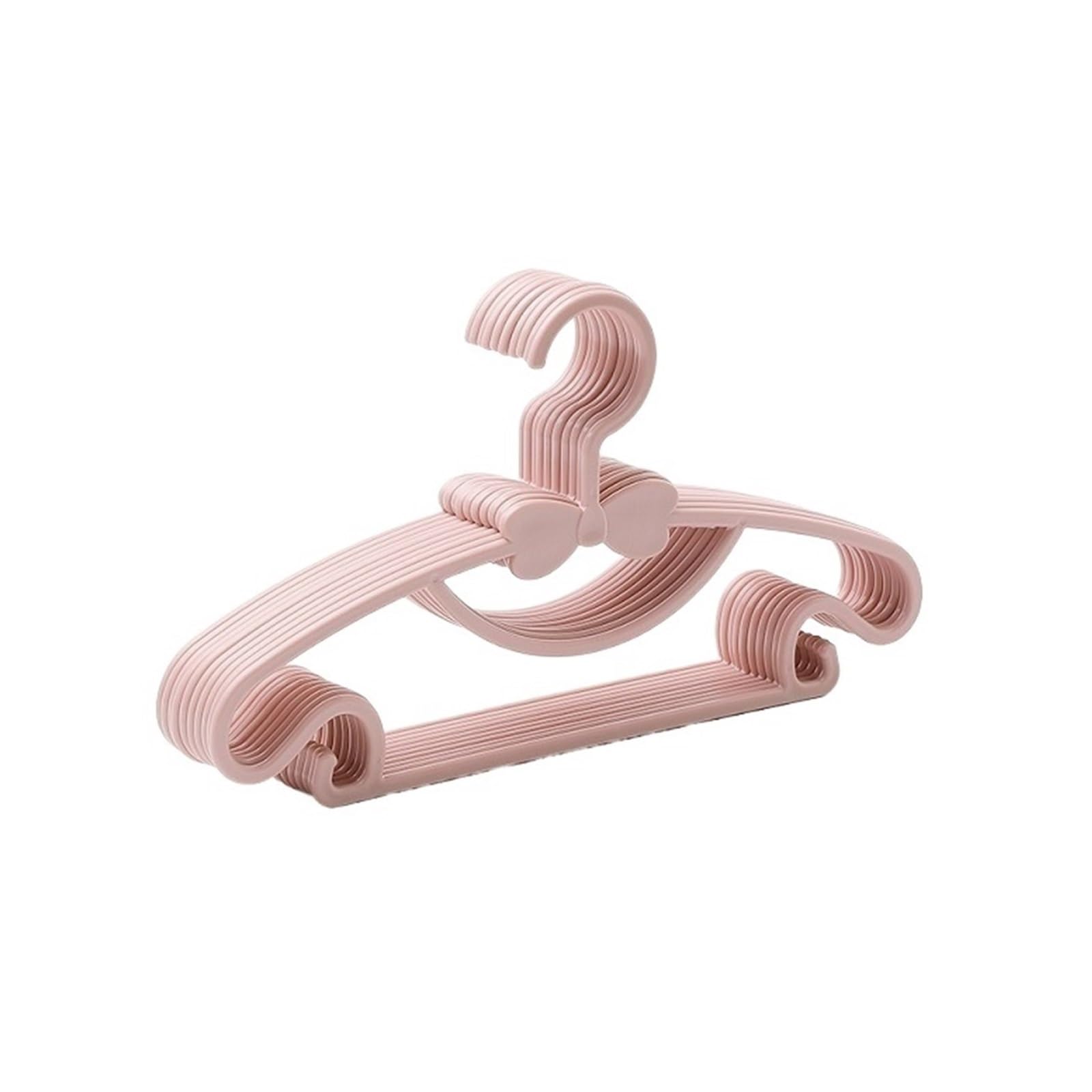 5/10/20pcs Clothes Racks Portable Plastic Hanger Clothing Organizer(Pink,20pcs)