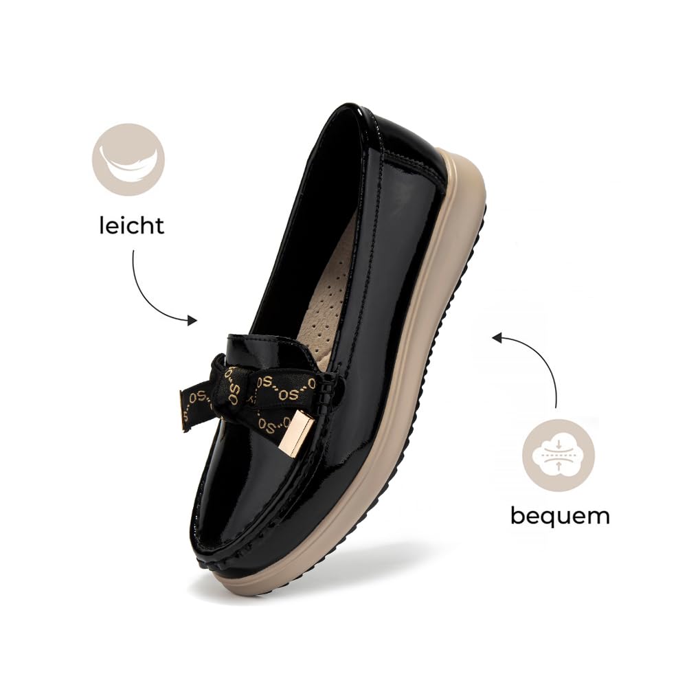 FILIPPO Plateau Loafer Damen Leder - Slipper & Mokassins Damen