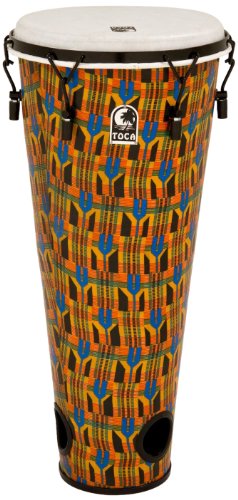 Toca TO806284 - Hand Drum Freestyle Ashiko Drum Mech. Tuned 12, afinación mecánica, color Kente Cloth