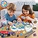 Woumserta World Map Dig Kit - Gem Rocks Excavation Kit, Gemstone for Kids, Fossil Rock Toys Dig Kits for Collection, World Map Toys for Boys Girls 6 and up Year Old Birthday Gifts