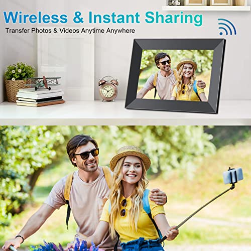 Frameo 10.1 Inch Wifi Digital Picture Frame With 1280 * 800P Ips Touch Screen Hd Disply,Built-In 16Gb Storage,Video Clips And Slide Show,Send Photos Instantly From Anywhere With Via Free App… #TOP1