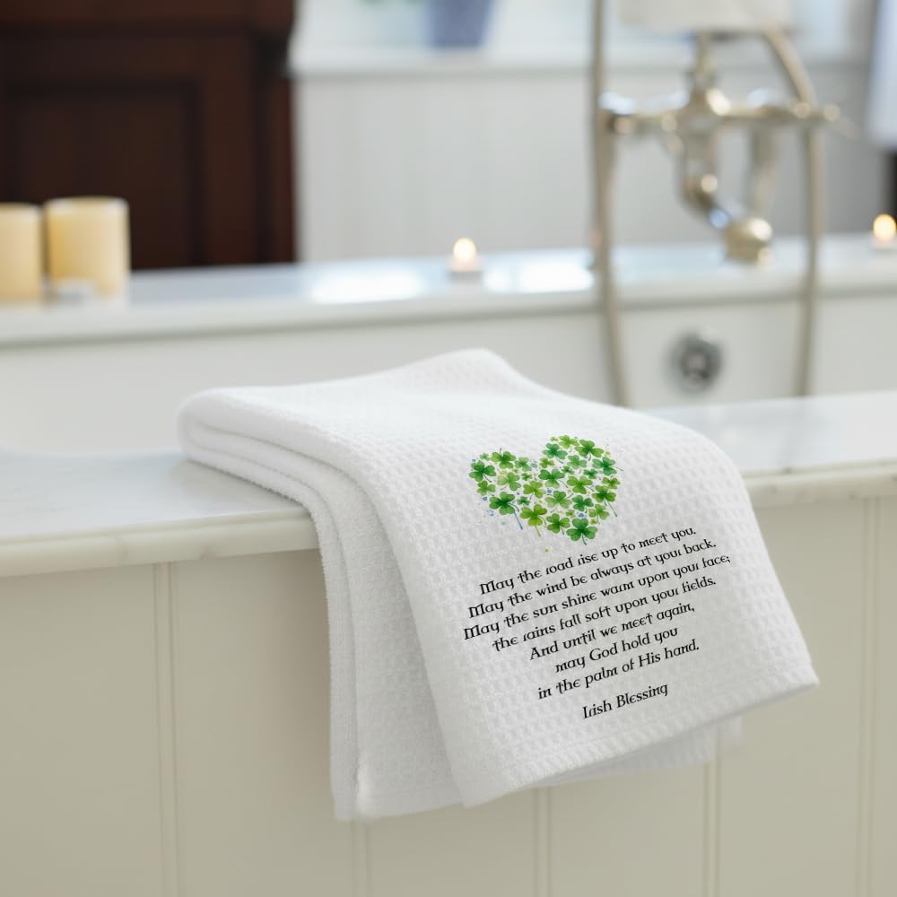 Irish Blessing Hand Towel Decor for Kitchen,Bathroom, Irish Gifts for Women St Patricks Day Decorations,St. Patrick's Day Hand Towel Dish Towel Tea Towels -57 - Image 7