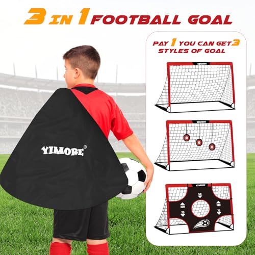 But de football pour enfants 120x90cm cage de foot robuste jardin - 3