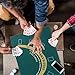 Tabletop Casino Felt Layout - Craps Table & Blackjack Casino Felt, Comfortable Double Sided Poker Mat | Roll Up Casino Roulette Tabletop Mat for Coffee Table Craps & Blackjack (23.62 X 35.43 Inches)
