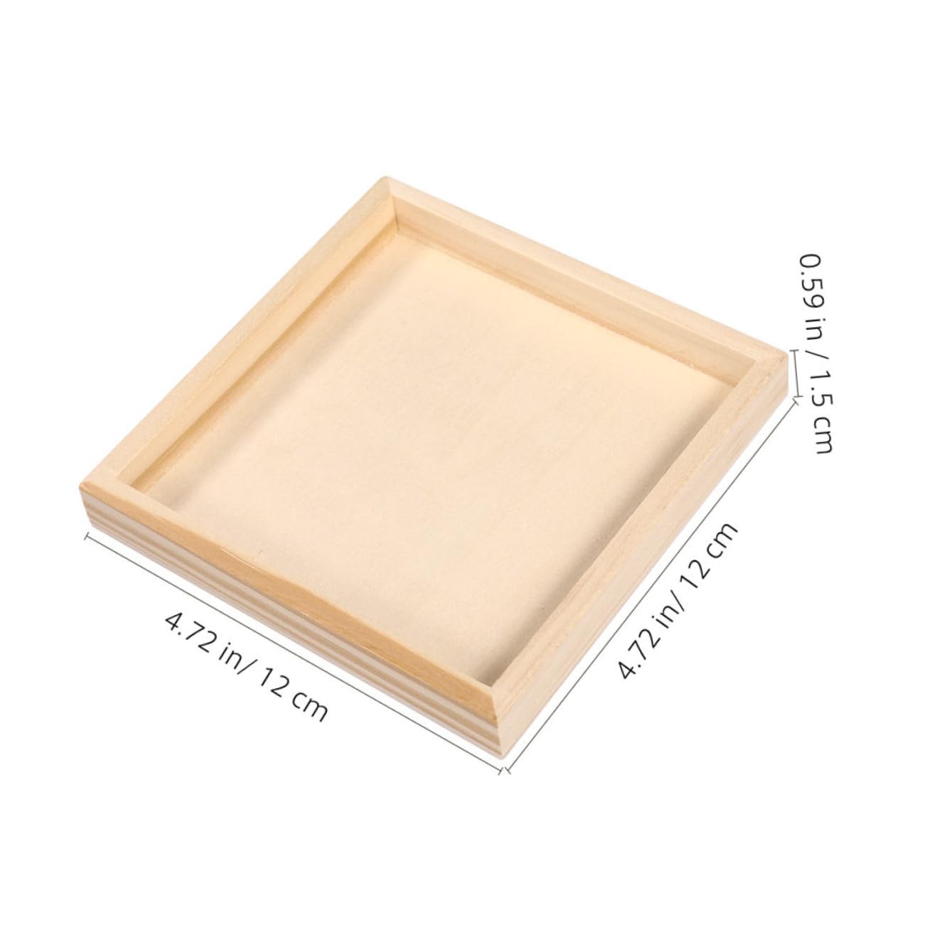 FONDOTIN Wooden Puzzle Trays 8pcs Puzzle Dishes for Blocks Boys and Girls' Room Organizer