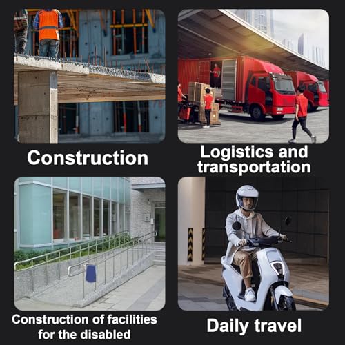 Rampas para bordillo Easy-Splice Design para entrada con capacidad de carga pesada de 500kg, ajustables en altura para autos, sillas de ruedas, scooters y movilidad miniatura 7