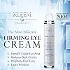 Kleem Organics Anti Aging Eye Cream - Reduces Dark Circles, Puffiness, Bags, Crow's Feet, Fine Lines & Sagginess