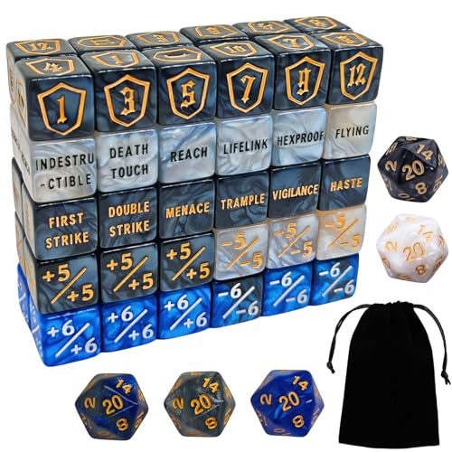 65 PCS MTG Counter Dados Set - AbilityKeyword Counters 1/+1 Life