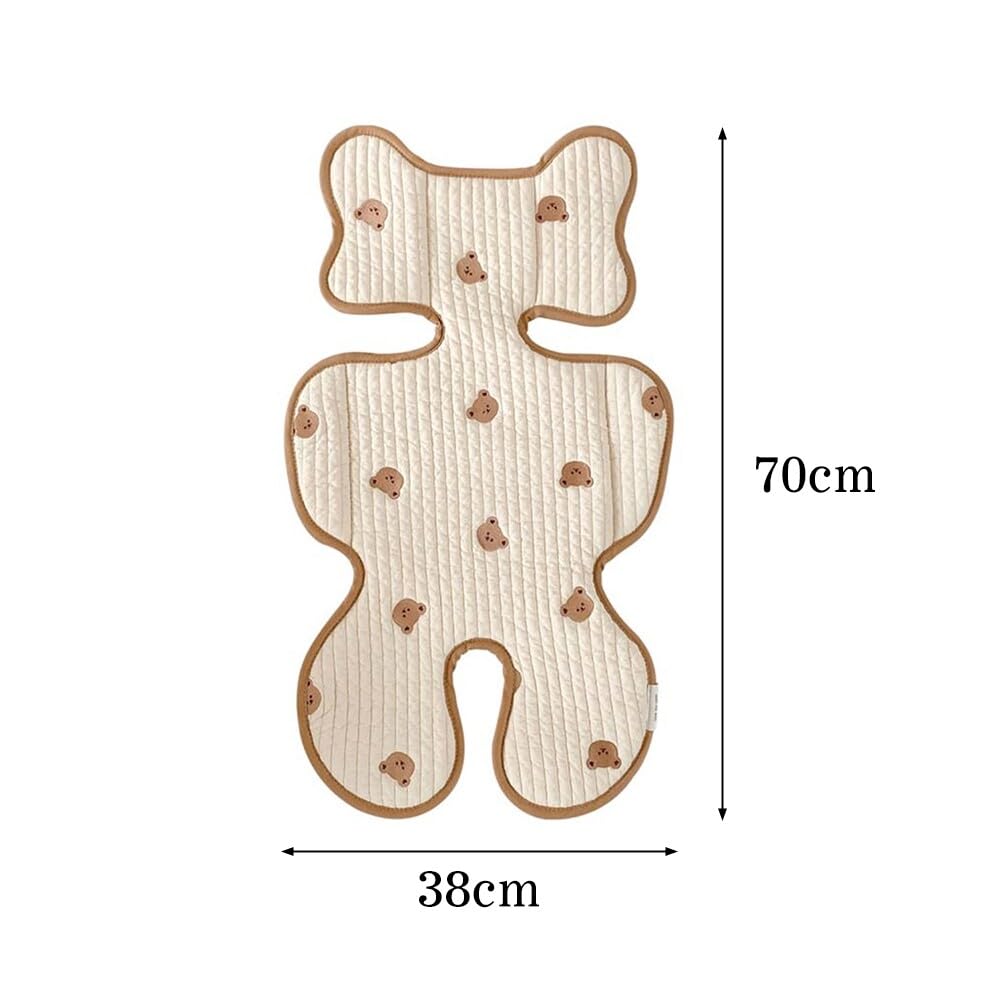 Universal Stroller Seat Liner Cotton Car Seat Cooler Pad Summer Breathable 3D Mesh Cool Seat Pad Baby Sleeping Mat Toddler Stroller Cushion Insert for Safety Seat Baby Dining Chair, 70cm x 38cm