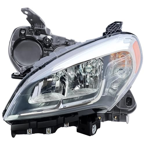 LONGLING Replacement Driver Left Side Chrome Headlight Headlamp Complete with Bulbs for RAM Promaster City 2015-2023