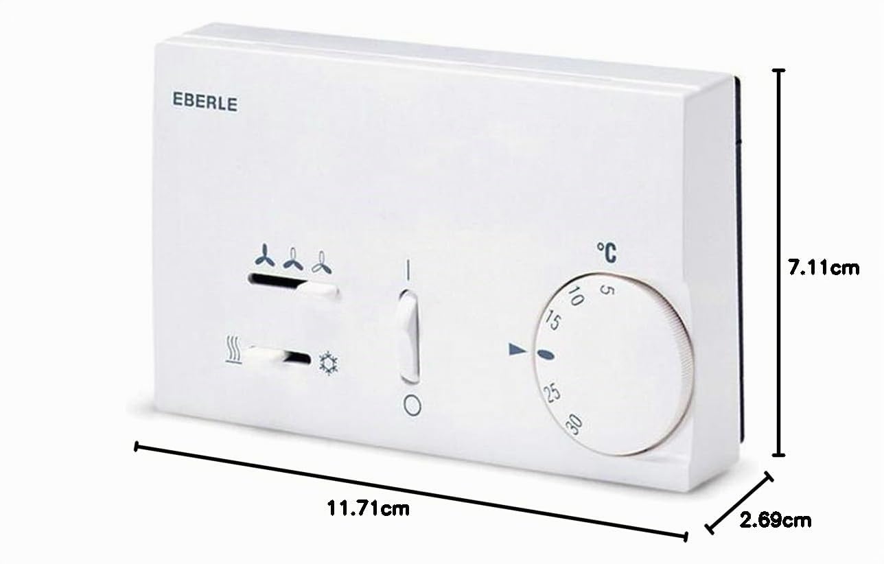 Eberle; KLR-E 7015 (Más opciones clic: aquí); Termostato para fancoil, bimetal, actúa sobre ventilador