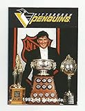 1993/94 Molson Beer Pittsburgh Penguins Pocket Schedule - Mario Lemieux