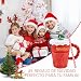 Imagen de ADERTOS Taza de Café de Navidad Roja 400ml Tazas de Cerámica de Navidad Taza de Leche con Tapa y Pajita Taza Ceramica Taza de Té Taza Navideña Christmas Mug para Regalar para Cumpleaño Fiesta Navideña