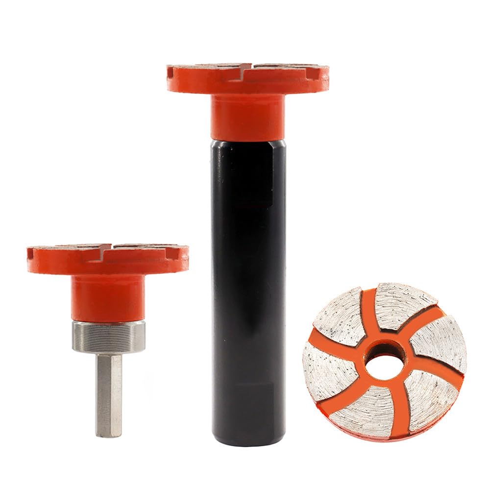 Mola diamantata Dia35/48/58mm Pulizia fondo vaso di fiori ciottoli granito pietra M14 o 5/8-11 con estensione strumento fai da te, estensione 48mm, filettatura 5 8,11