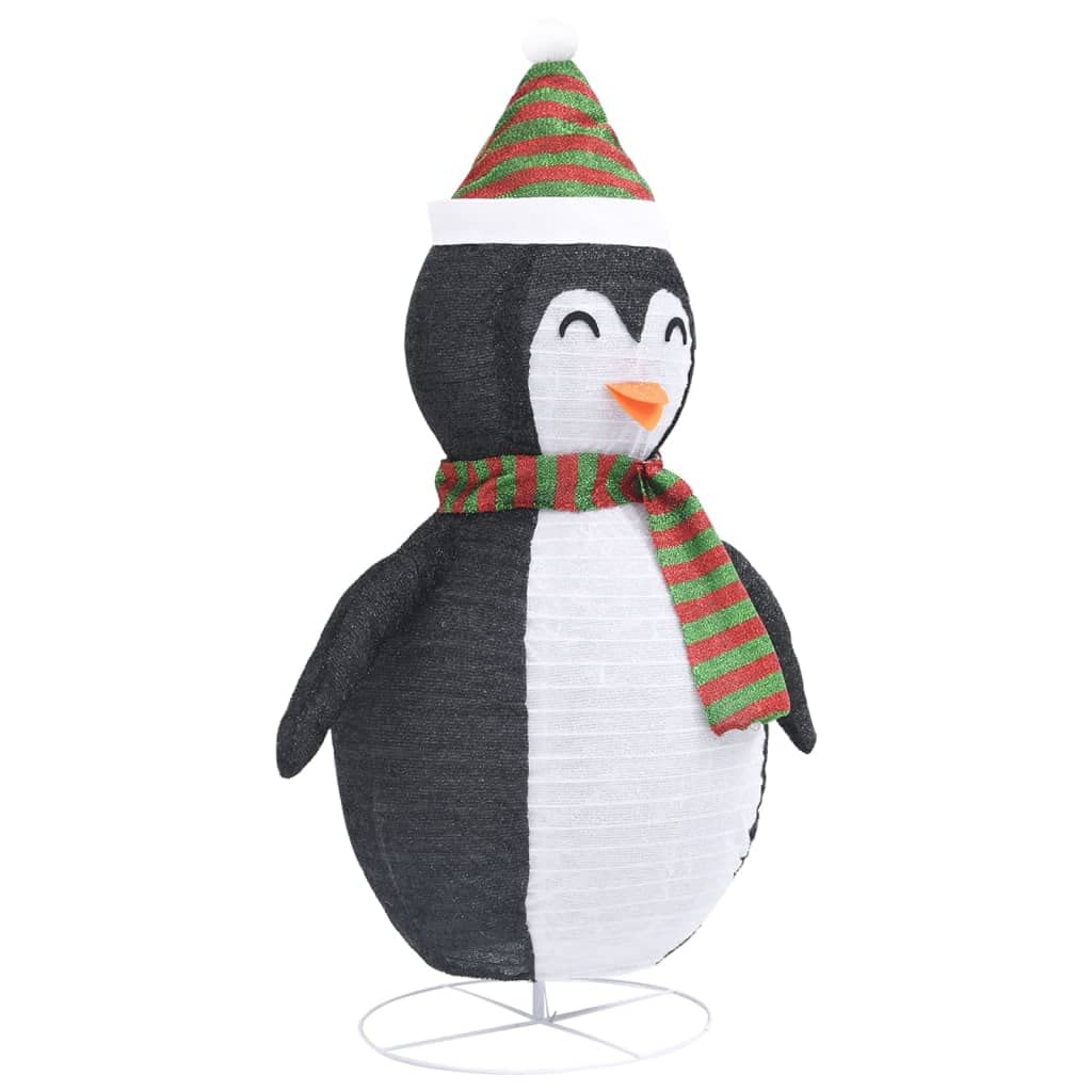 Figura de pingüino LED de 60 cm de alto con 48 LED y 8 modos de luz, incluye cable de extensión de 5 m, puerto USB para interior y exterior