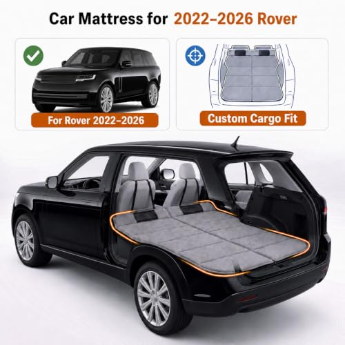 Image of Car Mattress for 2022-2026 Full-Size SUV, Upgraded Non-Inflatable Thickened Foam SUV Car Camping Mattress, Foldable Trunk Sleeping Pad Car Bed Mattress for Road Trips Camping Travel