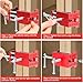 Comfylichi 2Pack Cabinet Clamps for Installing Cabinets, Face Frame Clamps & Claw for Cabinet, Essential Cabinet Tools with 3 Sizes Hole Drilling Guide for Precise Alignment & Installation