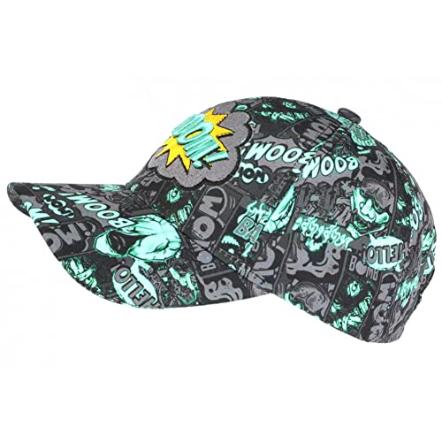 Casquette enfant turquoise ajustable protégeant du soleil - 4