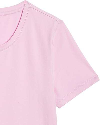 Vista 353 de Yaxa Essentials Women's Regular-Fit Short-Sleeve Crewneck T-Shirt