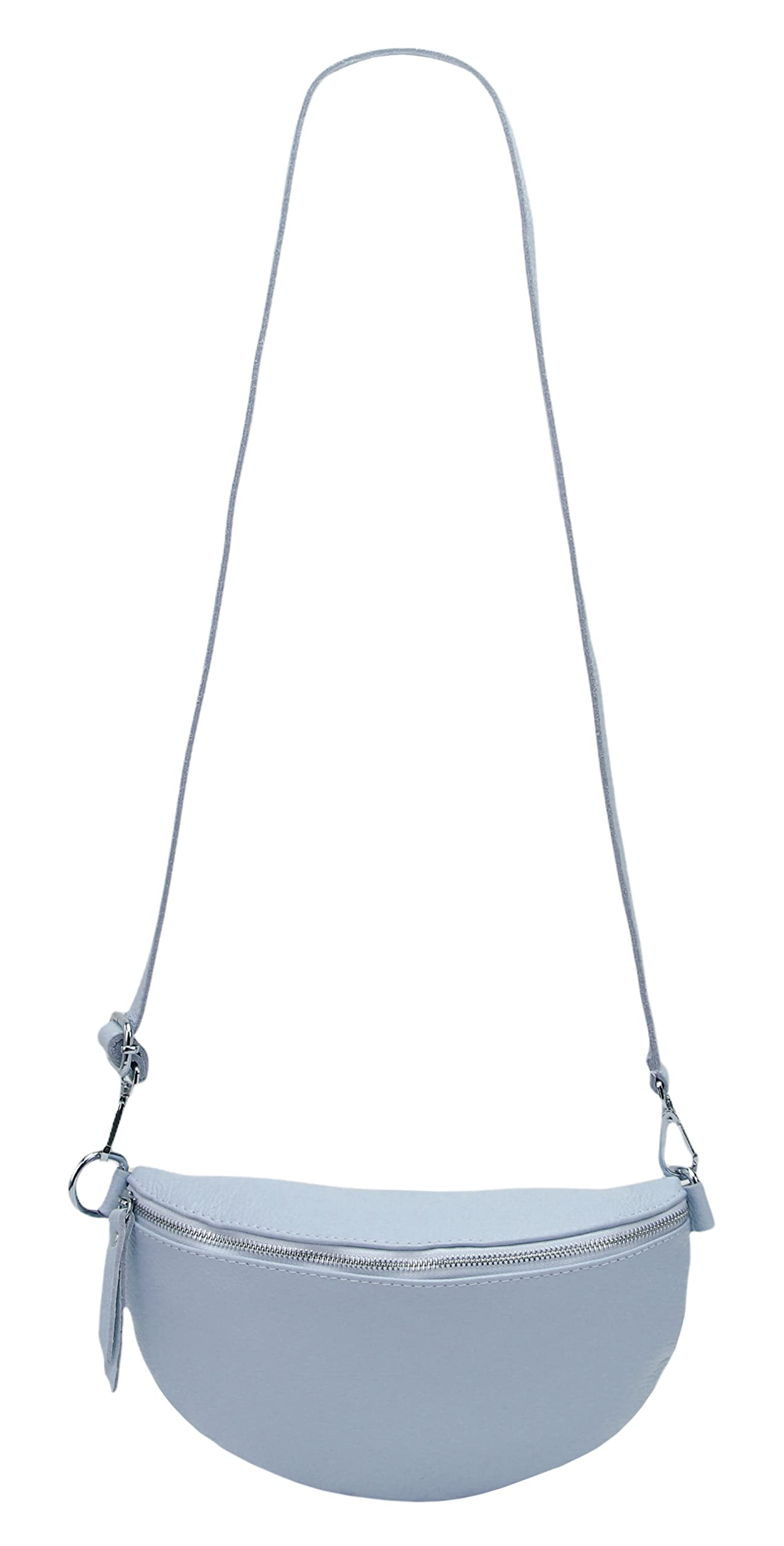 SH Leder ® Lala G399 Sac Banane Unisexe en Cuir véritable pour Festival, Voyage, Grand Sac à bandoulière, 30 x 18 cm