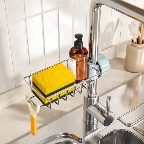 Amazon.com - Aexbxoa Kitchen Sink Faucet Organizer, Sponge Holder for ...