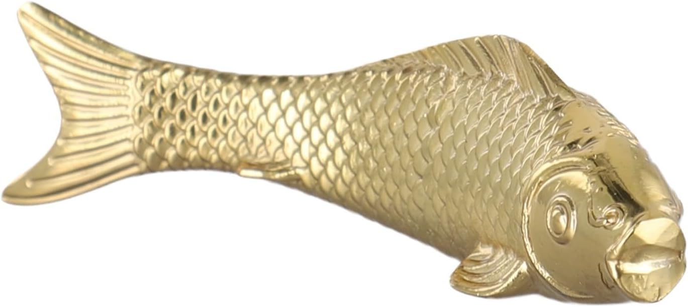 Drawer Knobs Cabinet Door Knobs Wardrobe Knobs Handle Cupboard Door Knobs Brass Goldfish Drawer Knob Animal Drawer Knobs For Kitchen Bedroom Bathroom