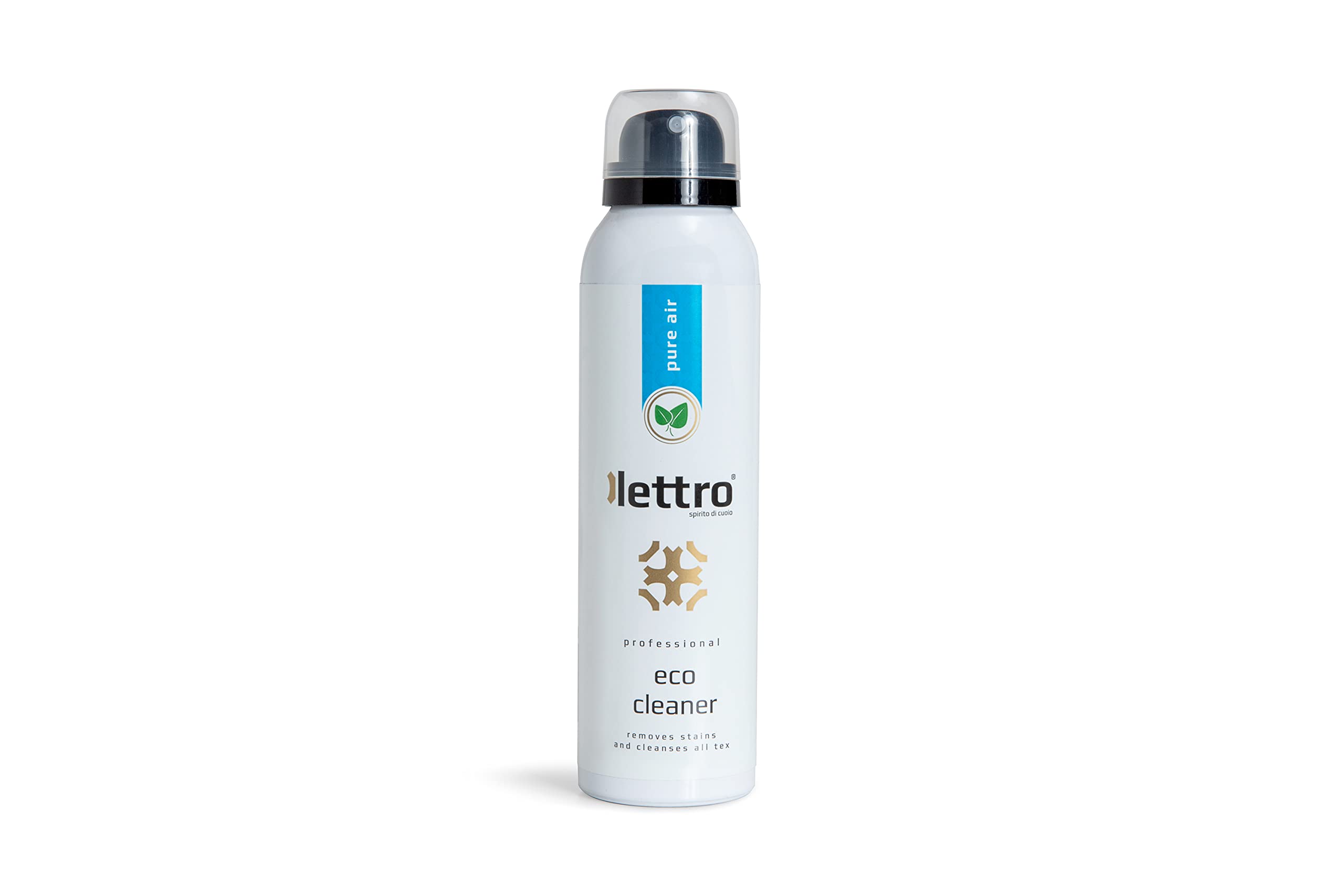 LettroEco Cleaner, Professional Quality Shoecare, Eco-Friendly Cleaning Spray for Footwear, Leather and Textiles, Made in Europe, 125 ml