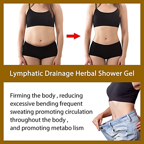 Kkinyas 2Pcs*30Ml New Lymphatic Drainage Shower Gel, Ginger Natural Organic Moisturizing Refreshing Gel For Removing Lymph Node Underarm Fat, 2Pcs Yellow2, 1 Fl Oz (Pack Of 2) #TOP4