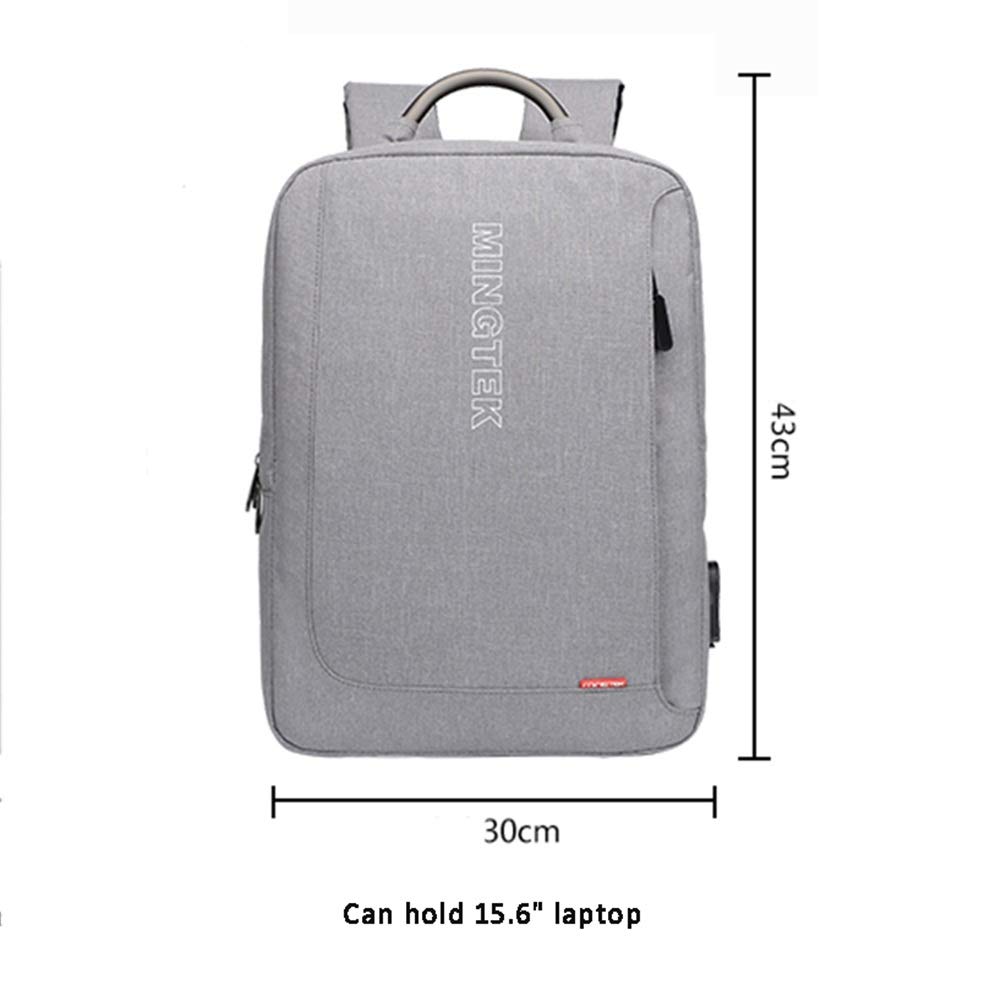 Torba na laptopa Business Bag plecak męski na ramię luźny prosty plecak student para torba podróże spersonalizowany kobiecy bagaż podręczny Fengming (kolor: szary, wymiary: 30 x 11 x 43 cm)