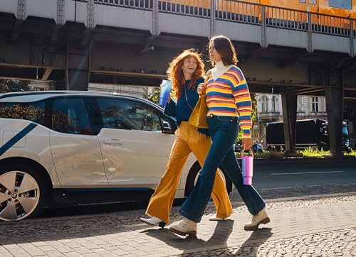 Meoky 40 oz Tumbler with Handle and Straw, Insulated Water Bottle, Stainless Steel Travel Mug, Keeps Cold for 34 Hours, 100% Leak Proof, Fits in Car Cup Holder (Leopard) - Image 5