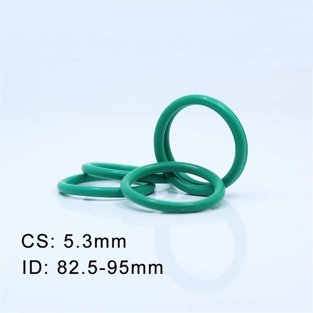 Juntas tóricas CS5.3mm 10PCS FKM Caucho O Anillo ID 82,5/85 / 87,5/90 / 92,5 / 95x5.3mm ORing flúor Gasket del Sello de Aceite Verde ORing JIYAMI´EN EL (Size : ID82.5x5.3mm)