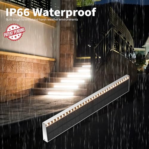 SHONELIGHTING Solar Step Lights Outside, 33 Focused LEDs, Stair Light, 8PK - image 8