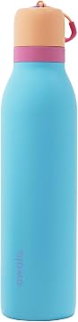 Owala FreeSip Twist - Stainless Steel - 24oz - Tan/Blue Inbloom