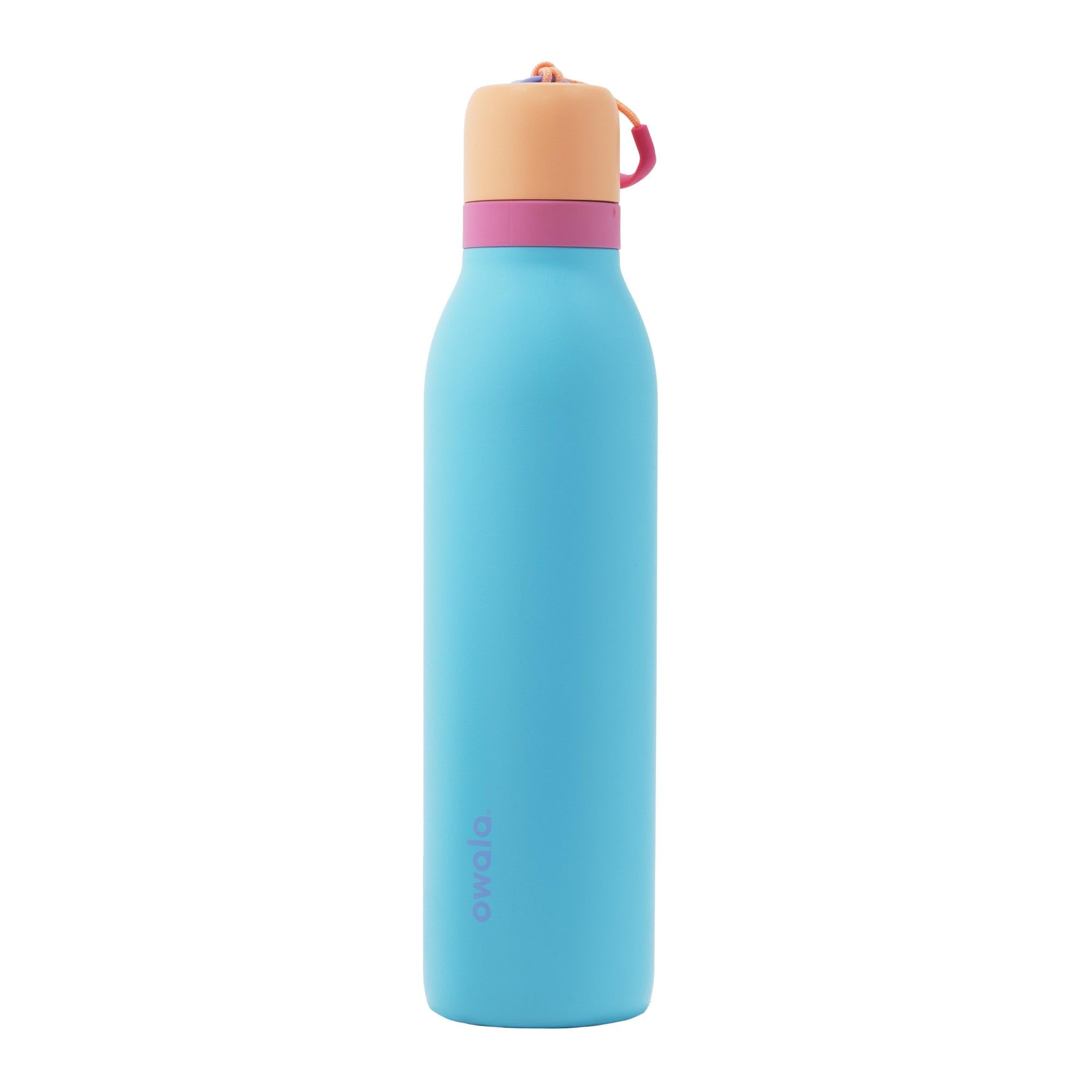 Owala FreeSip Twist - Stainless Steel - 24-oz. - Tan/Blue In Bloom