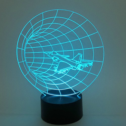 Optical Illusion 3D Time Warp Lighting by Playtime 123 is a Great Nightlight with a Soft Subtle Glow for Kids. These Ecofriendly Laser Cut Precision LED Lights Make Beautiful Gifts for Mom and