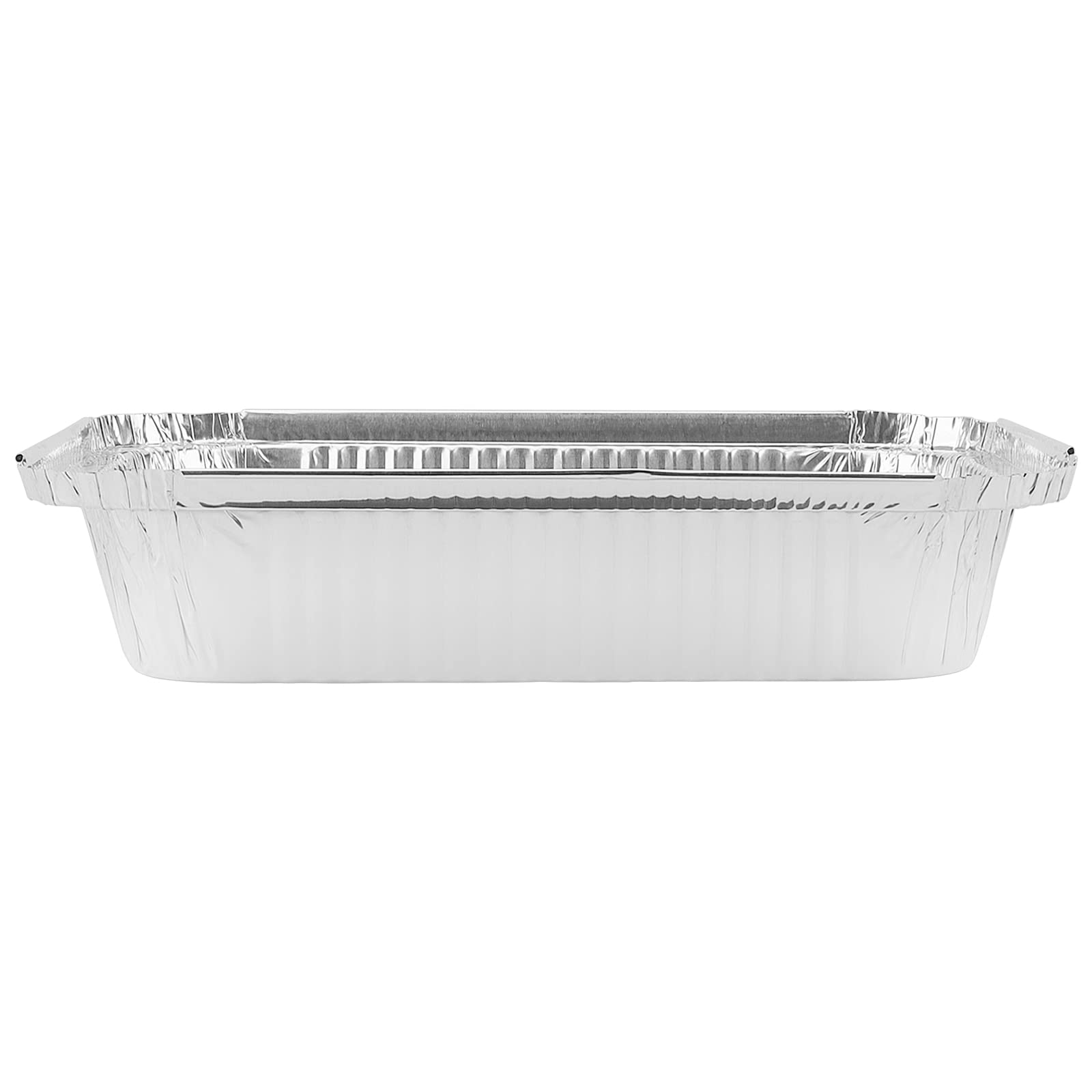 PINGEUI Bandejas de aluminio con tapa, 50 unidades, 1000 ml, bandejas de aluminio, para cocinar, asar, hornear, 229 x 169 x 50 mm