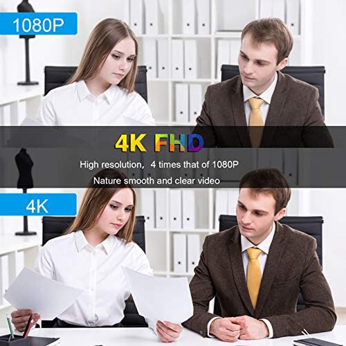 AWOW Streaming Webcam 4K, USB Webcam, mit Stereo-Mikrofon, Lautspreche, Kompatibel mit Allen Videokonferenz-Software-Apps, Conference Web Camera, für Videoanruf, Konferenz, Online-Unterricht, Spiel – Bild 6